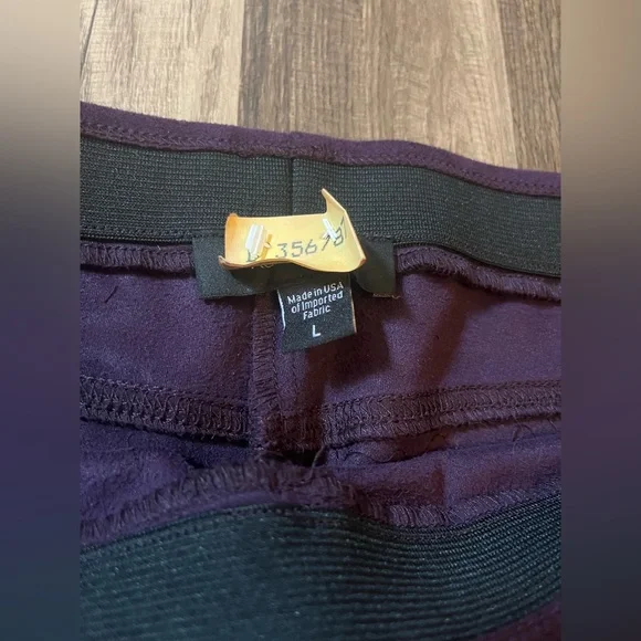 Karen Kane Bracelet Ruffle Sleeve Crossover Top & Faux Suede Moto Pants SZ M/L - Picture 16 of 16